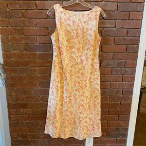 Peach Floral Dress